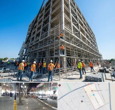 داربست در باغ فیض اسلامشهر