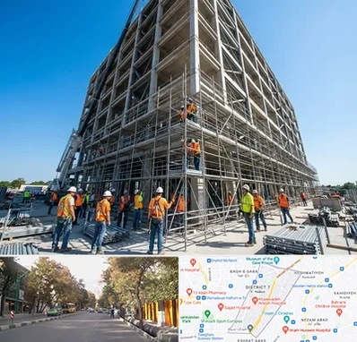 داربست در شریعتی 