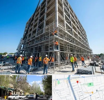 داربست در کوی فیروز تبریز
