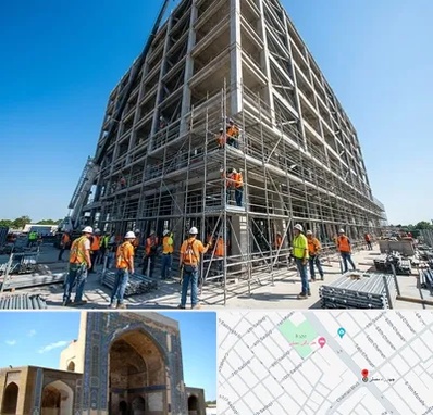 داربست در مصلی مشهد 