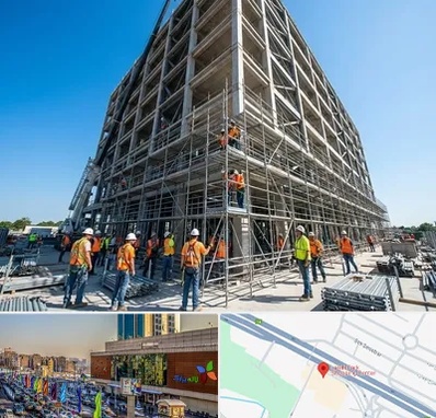 داربست در لاله پارک تبریز