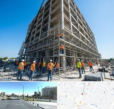 داربست در بلوار کلاهدوز مشهد 