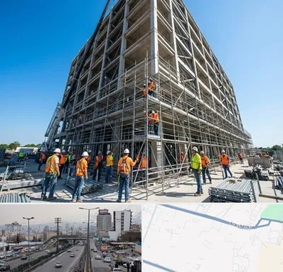 داربست در بلوار ارتش