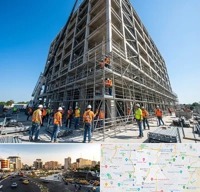 داربست در منطقه 7 تهران 
