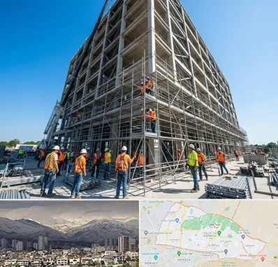 داربست در منطقه 4 تهران 