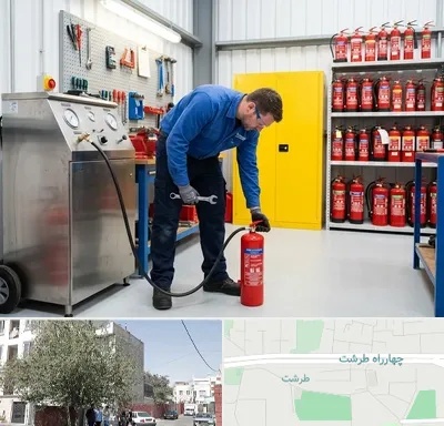 شارژ کپسول آتش نشانی در طرشت