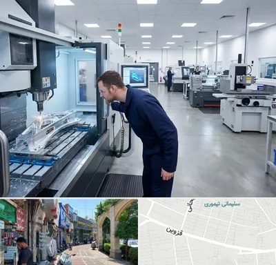 تراشکاری در خیابان قزوین