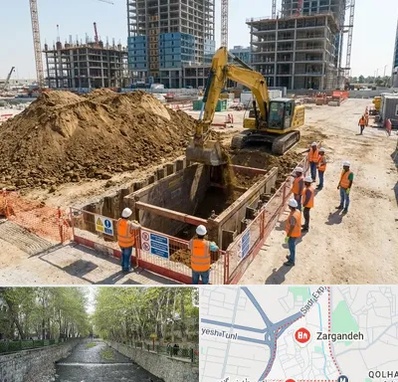 خاکبرداری و گودبرداری در زرگنده