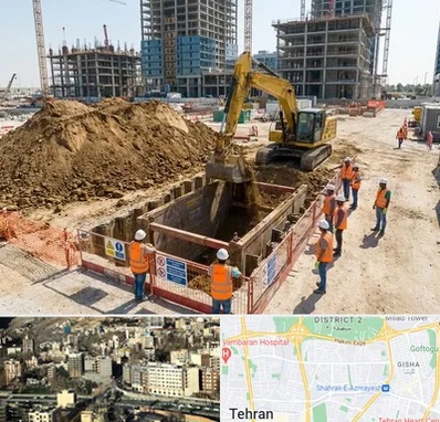 خاکبرداری و گودبرداری در مرزداران 