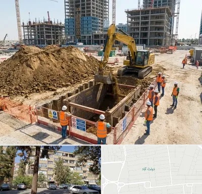 خاکبرداری و گودبرداری در دولت آباد