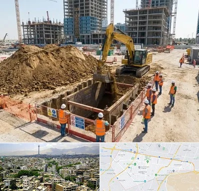 خاکبرداری و گودبرداری در منطقه 8 تهران