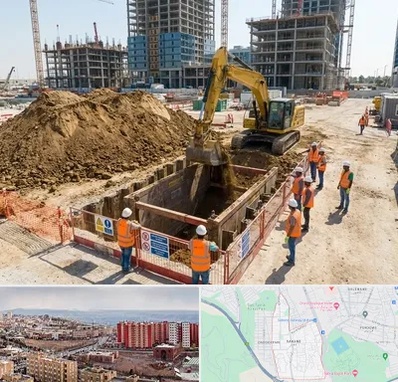 خاکبرداری و گودبرداری در سهند تبریز