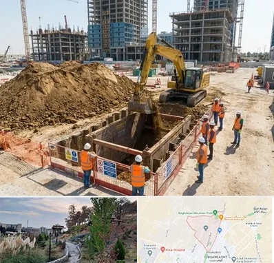 خاکبرداری و گودبرداری در باغستان کرج 