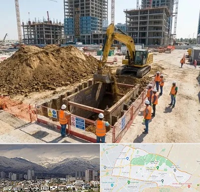 خاکبرداری و گودبرداری در منطقه 4 تهران 