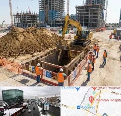 خاکبرداری و گودبرداری در اقدسیه 