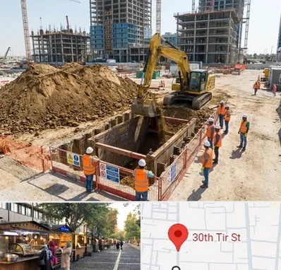 خاکبرداری و گودبرداری در سی تیر