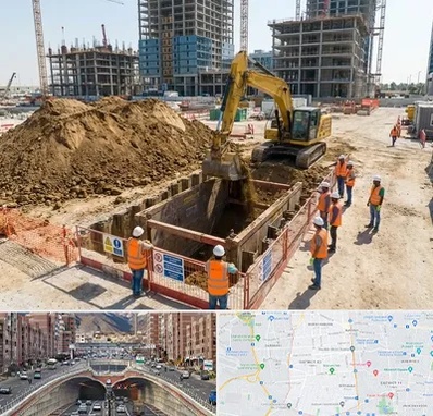خاکبرداری و گودبرداری در منطقه 10 تهران
