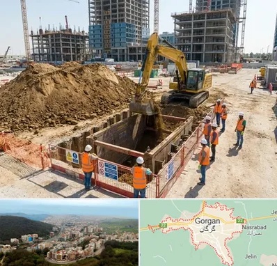 خاکبرداری و گودبرداری در گرگان
