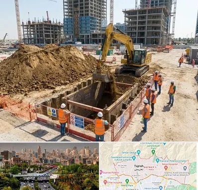 خاکبرداری و گودبرداری در منطقه 1 تهران