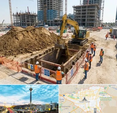 خاکبرداری و گودبرداری در تهران
