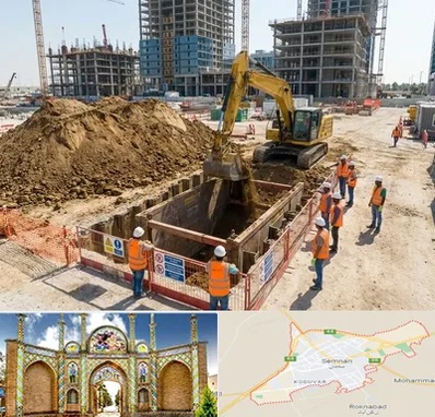 خاکبرداری و گودبرداری در سمنان