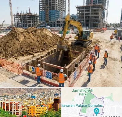 خاکبرداری و گودبرداری در نیاوران 