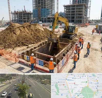 خاکبرداری و گودبرداری در منطقه 17 تهران