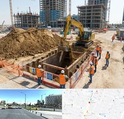 خاکبرداری و گودبرداری در بلوار کلاهدوز مشهد 