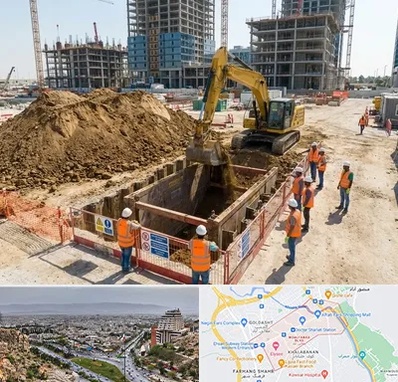 خاکبرداری و گودبرداری در معالی آباد شیراز