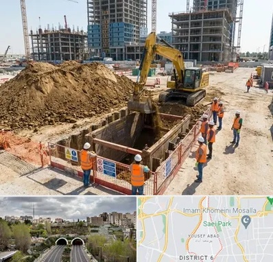 خاکبرداری و گودبرداری در یوسف آباد