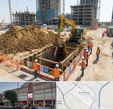 خاکبرداری و گودبرداری در قائمیه اسلامشهر 