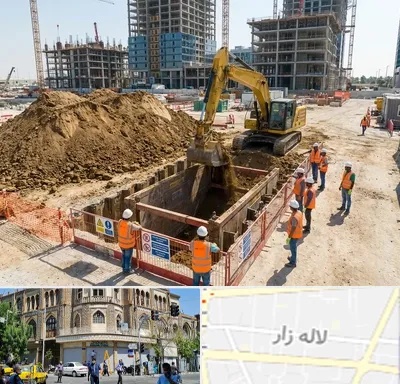 خاکبرداری و گودبرداری در لاله زار