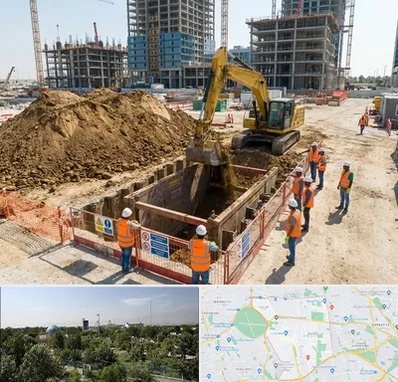 خاکبرداری و گودبرداری در منطقه 16 تهران