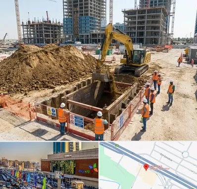 خاکبرداری و گودبرداری در لاله پارک تبریز 