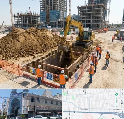 خاکبرداری و گودبرداری در بلوار ابوذر 
