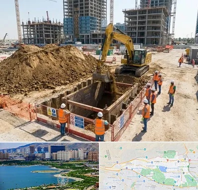 خاکبرداری و گودبرداری در منطقه 22 تهران 