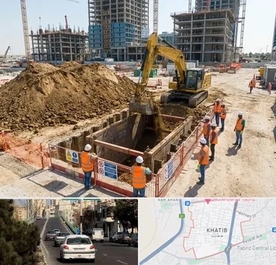 خاکبرداری و گودبرداری در خطیب تبریز