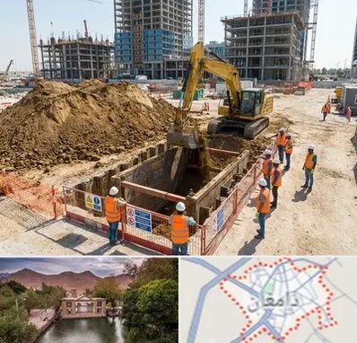 خاکبرداری و گودبرداری در دامغان