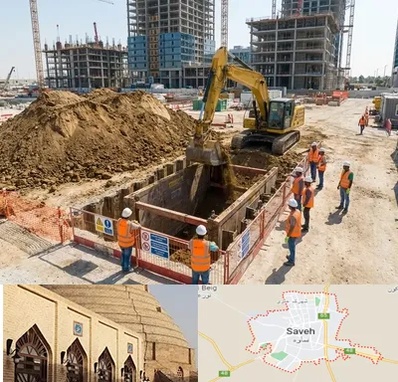 خاکبرداری و گودبرداری در ساوه