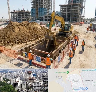 خاکبرداری و گودبرداری در ولنجک
