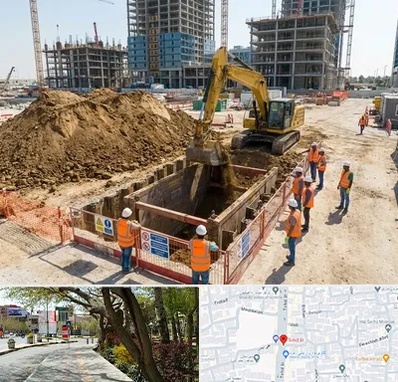 خاکبرداری و گودبرداری در خیابان توحید اصفهان 