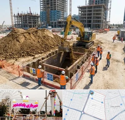 خاکبرداری و گودبرداری در پادادشهر اهواز