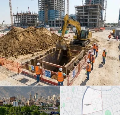 خاکبرداری و گودبرداری در جمشیدیه 