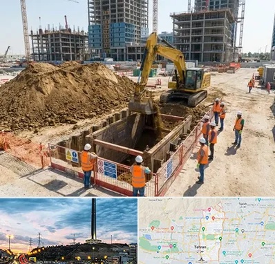 خاکبرداری و گودبرداری در منطقه 2 تهران
