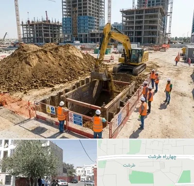 خاکبرداری و گودبرداری در طرشت