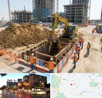 خاکبرداری و گودبرداری در بلوار سجاد مشهد 
