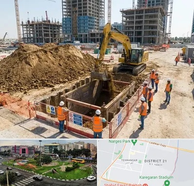 خاکبرداری و گودبرداری در تهرانسر