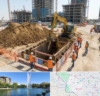 خاکبرداری و گودبرداری در کوهسنگی مشهد 