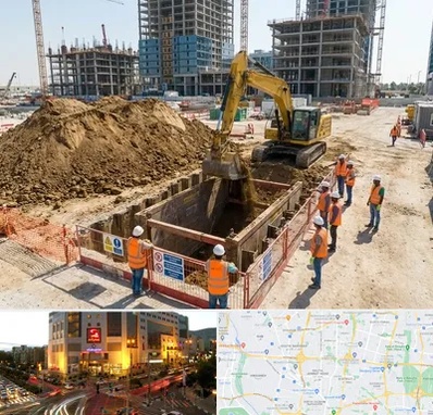 خاکبرداری و گودبرداری در جنت آباد تهران