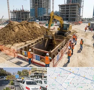 خاکبرداری و گودبرداری در مفتح مشهد